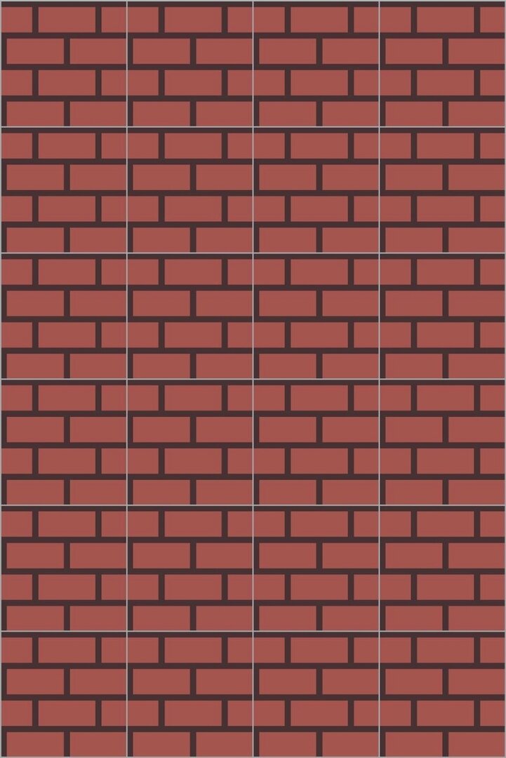 Bisazza cementtegel Square Wall Red 200 x 200