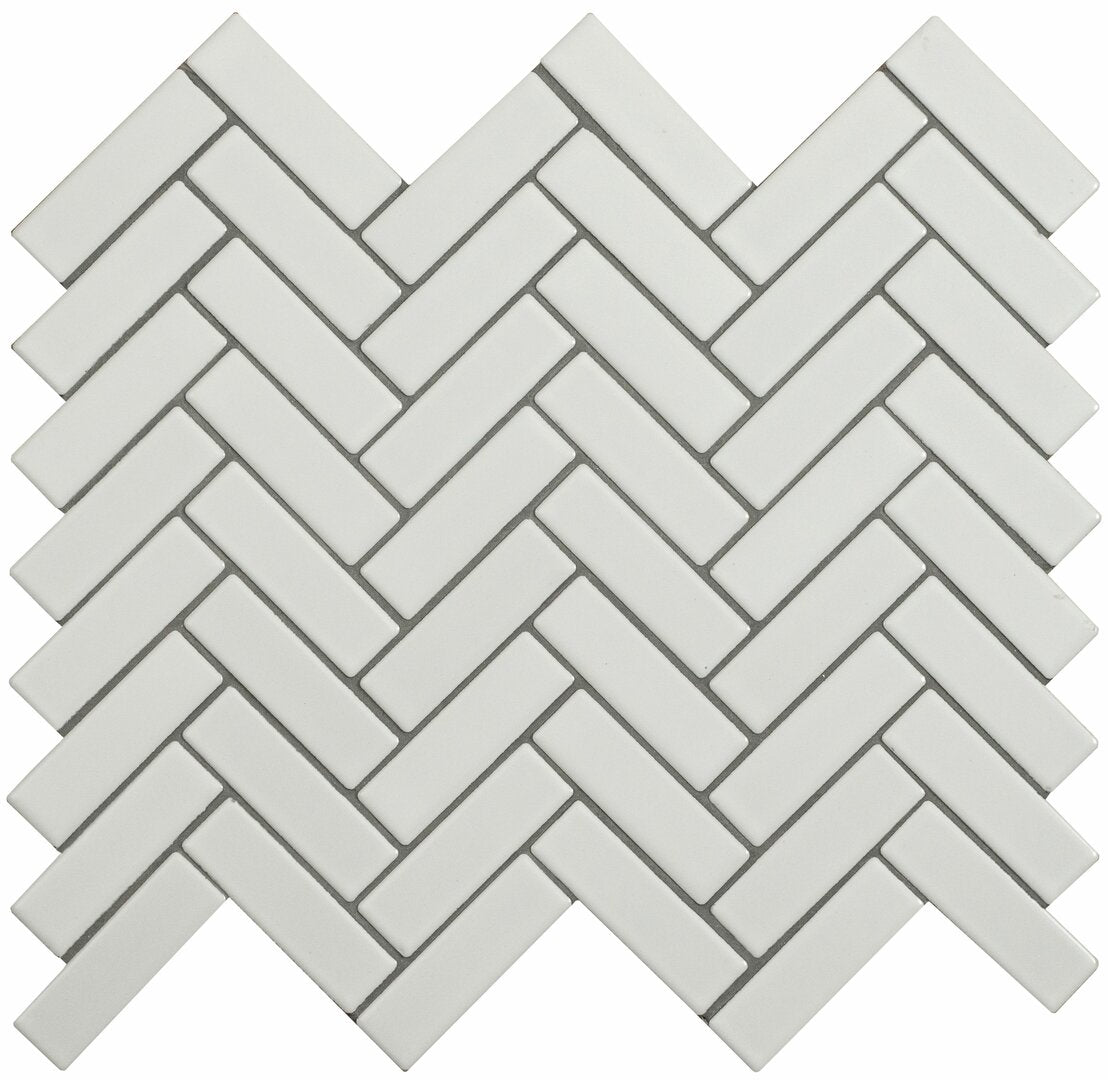 White Satin Chevron 310 x 270 x 6