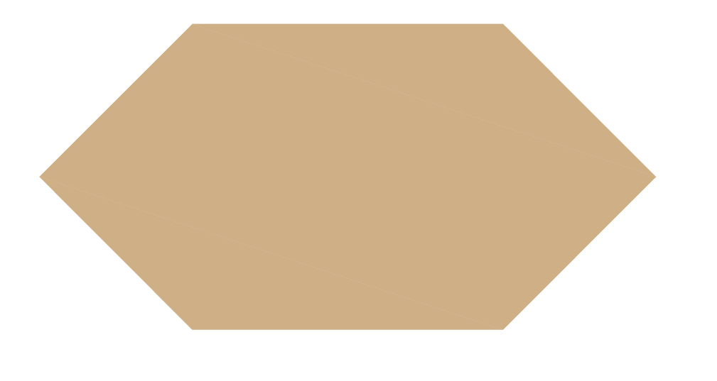 Hexagon 151 x 75 x 53