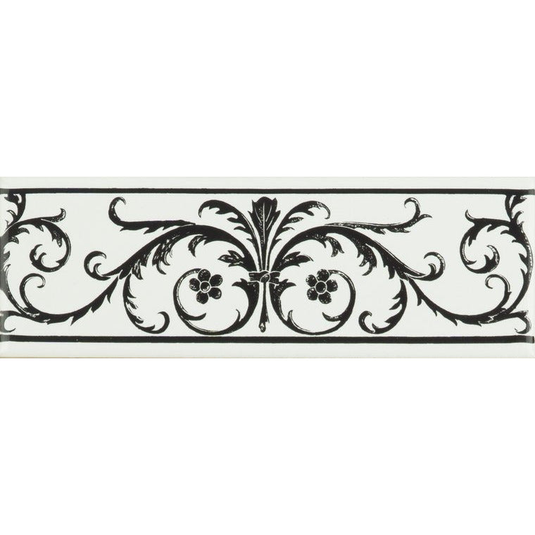 Jet Black Acanthus, 152 x 50 x 7