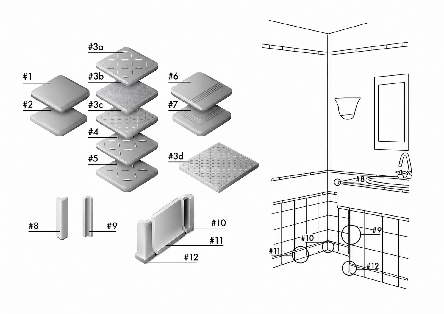 Accessoires #8 - Swimming Pool External Angle