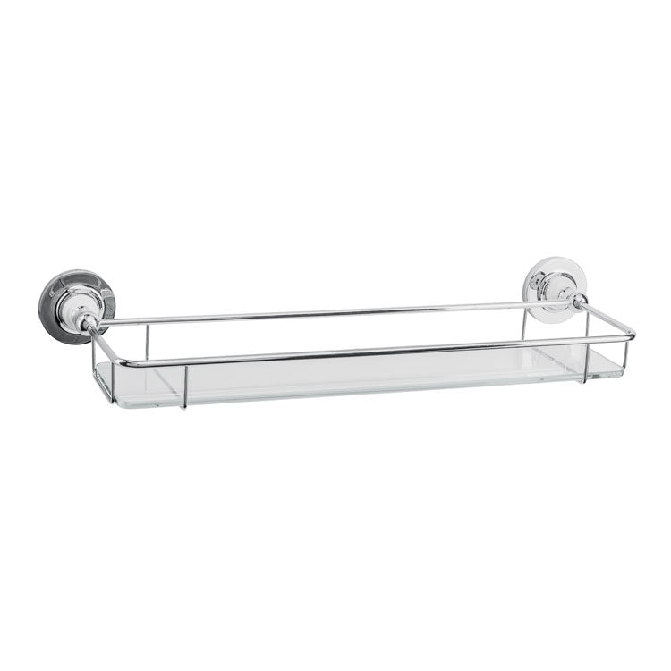 Porcelain Stem - Glass Shelf with Rail 407 mm
