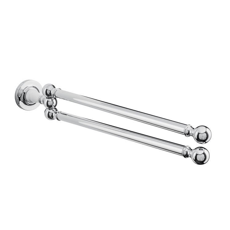 Porcelain Stem - Swivel Double Towel Rail 450 mm