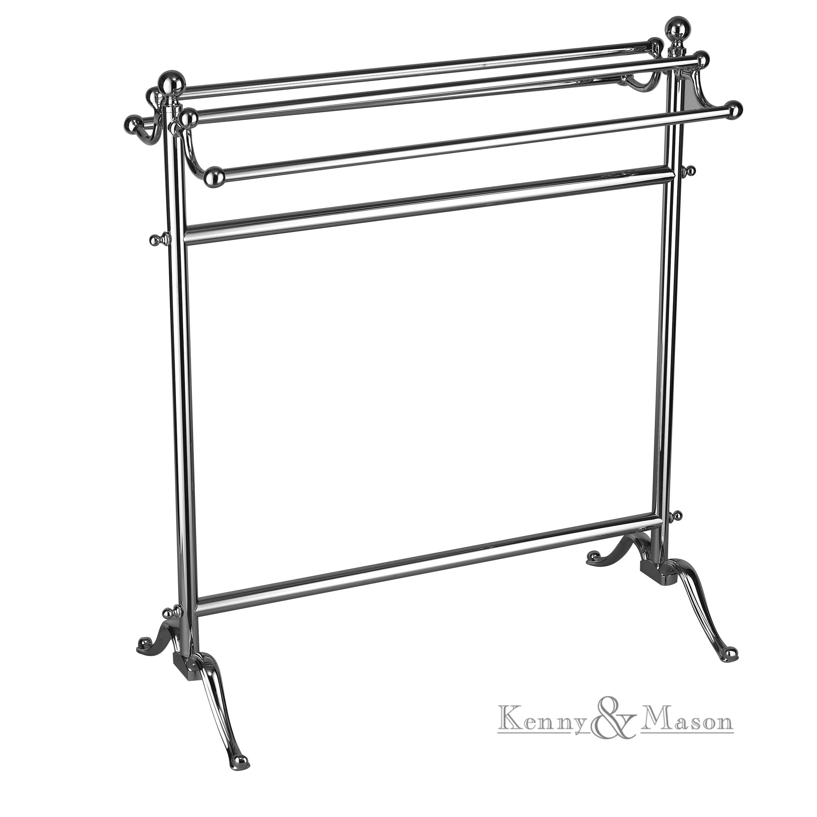Metal Stem - Standing Double Towel Rail