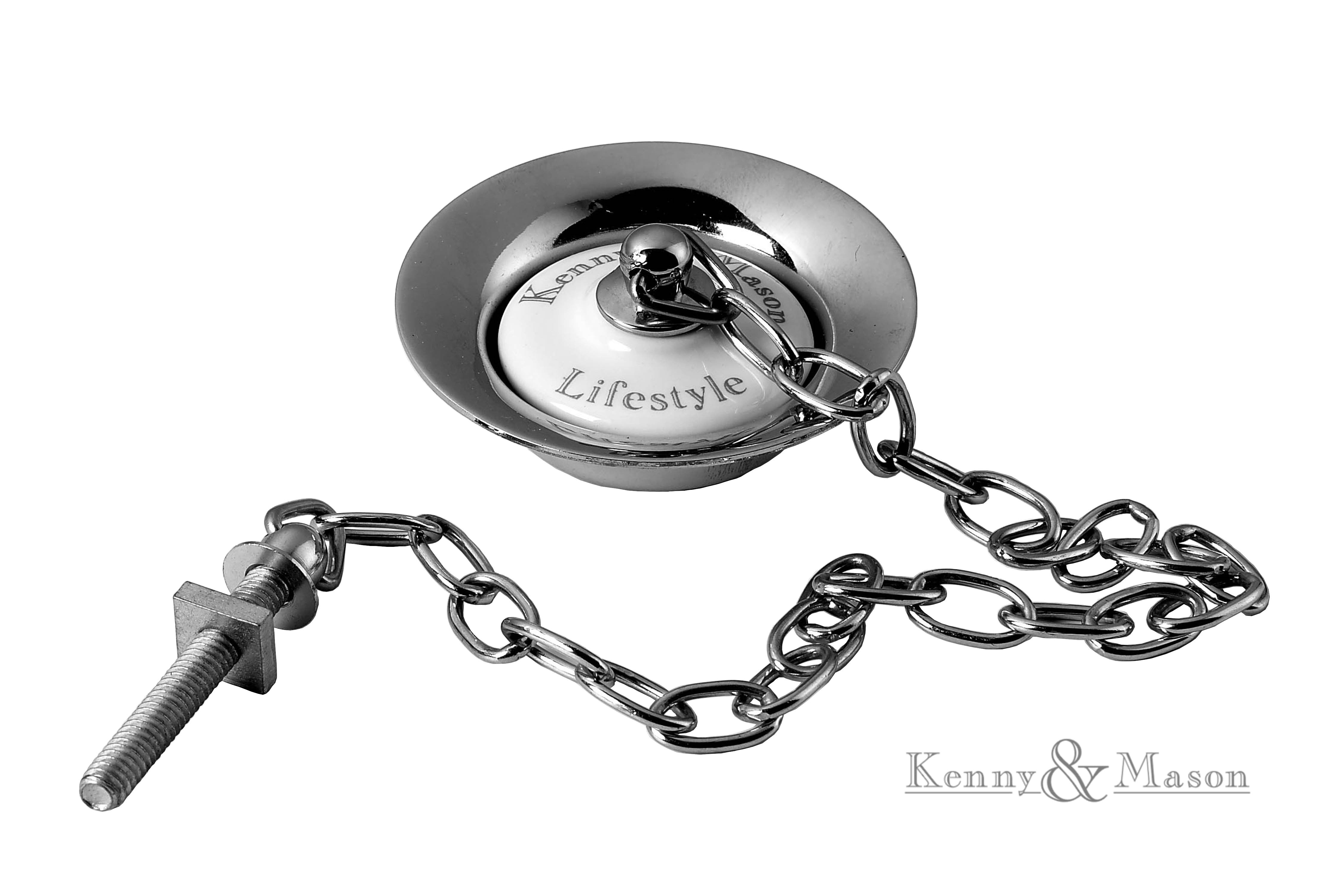 Basin Waste with Porcelain Plug