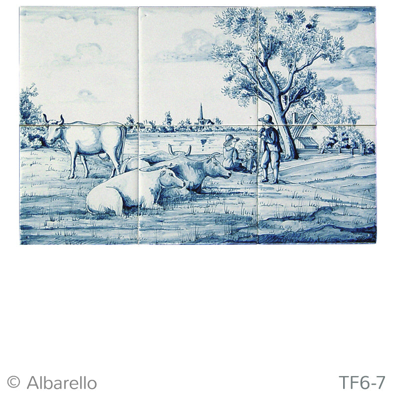 Landschap met koeien 260 x 390 x 8
