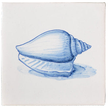 Schelp 4 Blauw - 130 x 130
