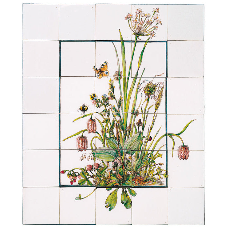 Zwanebloem met Insecten groot 780 x 650 x 8
