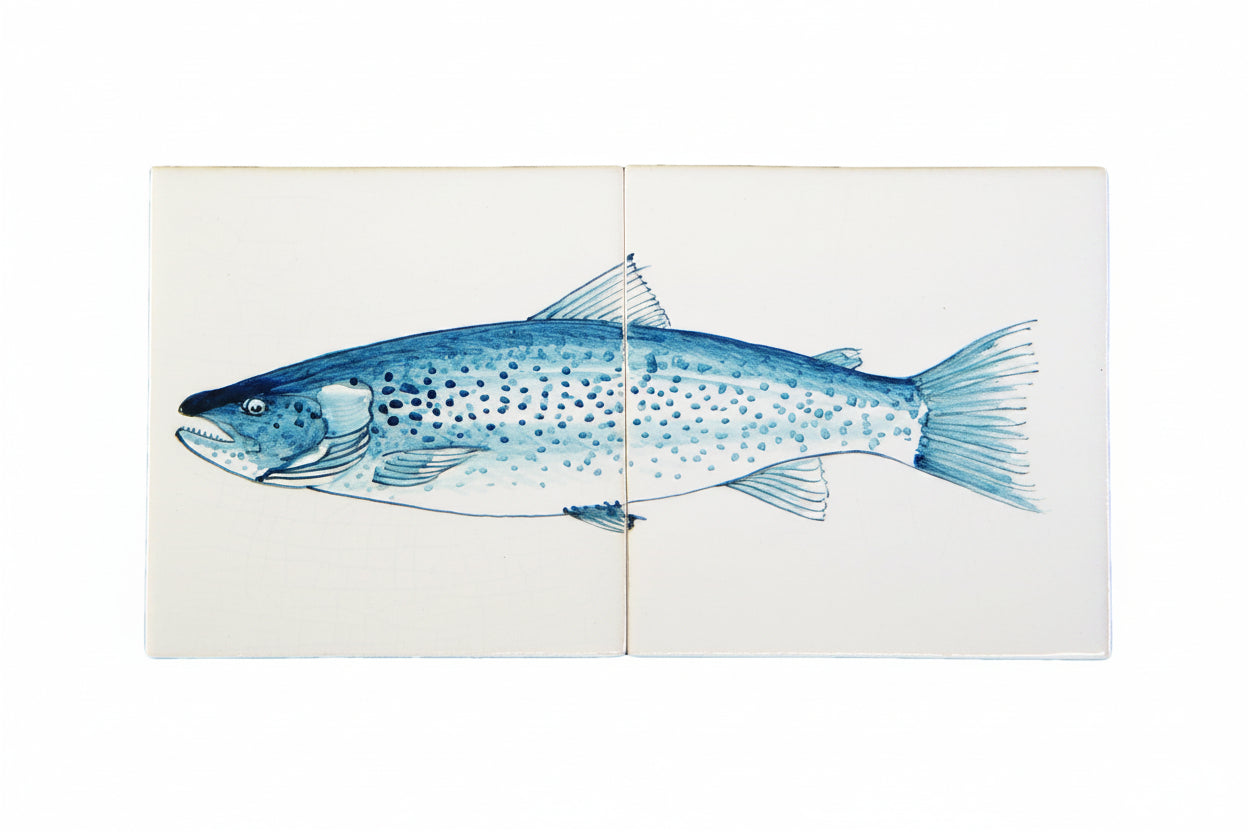 Vis Zalm Blauw 130 x 260 x 8