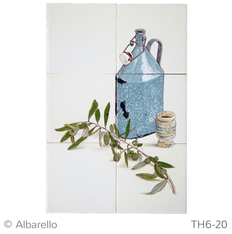Email fles met Olijftak 390 x 260 x 8