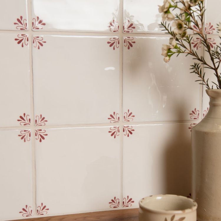 Country Delft Burgundy Cornelia 130 x 130 x 10