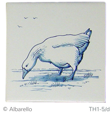 Gans 1 Blauw (Dieren rond de boerderij) 130 x 130 x 8
