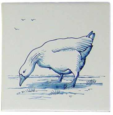 Gans 1 Blauw (Dieren rond de boerderij) 130 x 130 x 8