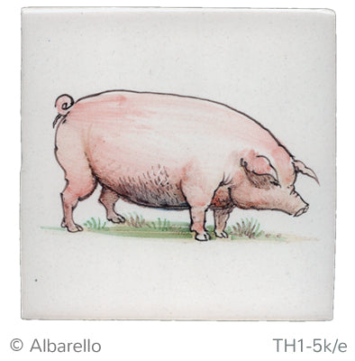 Varken 1 (Dieren rond de boerderij) 130 x 130 x 8
