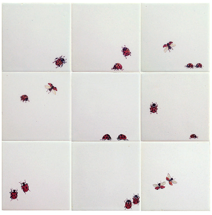Lieveheersbeestjes - 130 x 130 set (9 stuks)