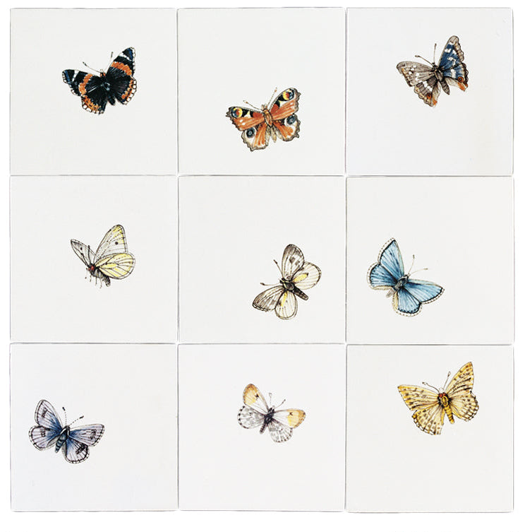 Vlinders - 130 x 130 set (9 stuks)