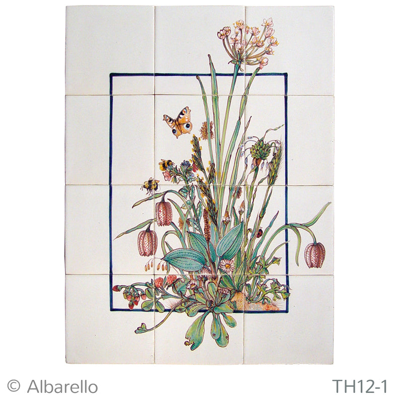 Zwanebloem met Insecten 520 x 390 x 8