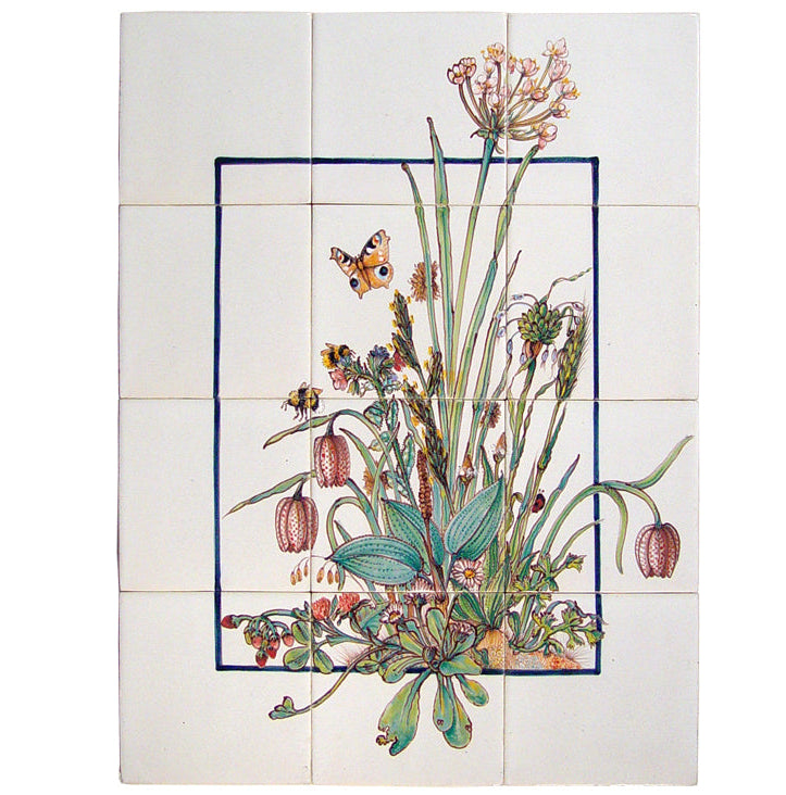 Zwanebloem met Insecten 520 x 390 x 8