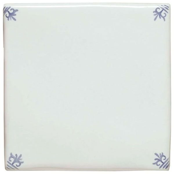 Decorated Corner Tile 127 x 127 x 10