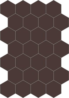 Bisazza cementtiles chioccolato hexagon