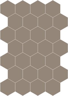 Bisazza cementtiles ecru hexagon