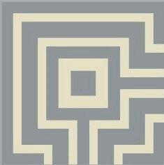 Bisazza corner cementtegel (4-set) Square Perfect Beton A 200 x 200