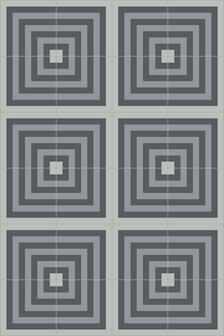 Bisazza cementtegel Square Pipe Corner Grey 200 x 200