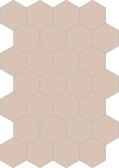Bisazza cementtegel Hexagon Loto E 200 x 230