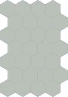 Bisazza cementtegel Hexagon Nebbia E 200 x 230