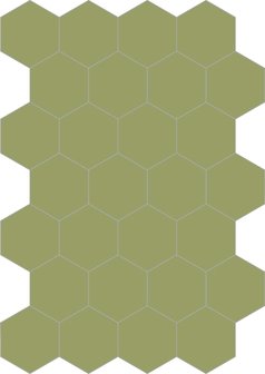 Bisazza cementtegel Hexagon Pistacchio E 200 x 230