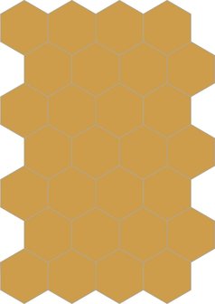 Bisazza cementtegel Hexagon Zafferano E 200 x 230