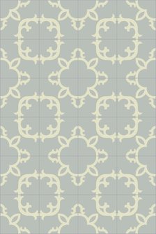 Bisazza cementtegel Square Lace Frost 200 x 200