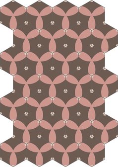 Bisazza cementtegel Hexagon Astral Bakery 200 x 230