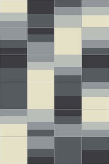 Bisazza cementtegel Square Swing Charcoal 200 x 200