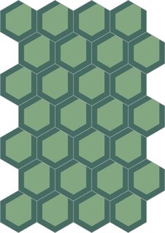 Bisazza cementtegel Hexagon Lucy 14 200 x 230