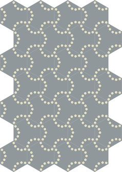 Bisazza cementtegel Hexagon Lunas Bilbao A 200 x 230