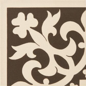 Elgin 75 x 75 (Corner, Brown on White)