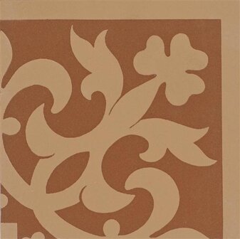 Elgin 75 x 75 (Corner, Buff on Red)