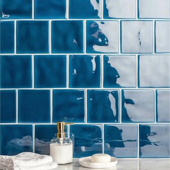 Prussian Blue 127mm Field Tile, 127 x 127 x 10