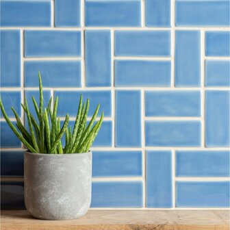 Periwinkle Half Tile, 127 x 63 x 10