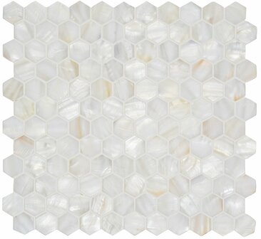 Original Style White Pearl Hexagon