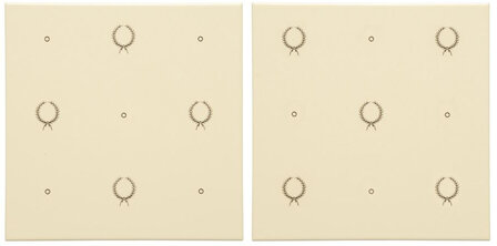 Faberg&eacute; Laudatory Wreath 2 Tile Set, 152 x 152 x 7 per tile