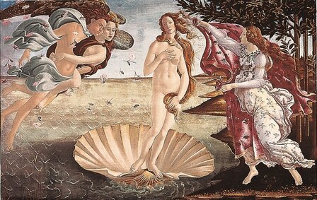 Botticelli: Birth of Venus , 360 x 560 x 10