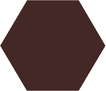 Winckelmans Hexagon Brun, 25 x 25 x 3,8 (op net)