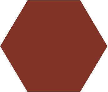 Winckelmans Hexagon Rouge, 25 x 25 x 9 (op net)
