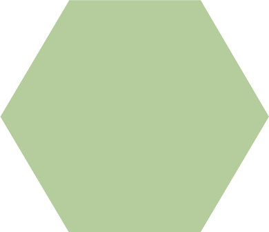 Winckelmans Hexagon Pistache, 150 x 150 x 9