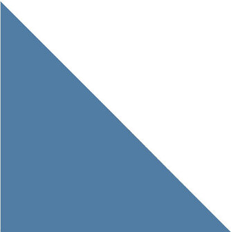 Winckelmans Triangle Bleu Fonce, 35 x 35 x 50 x 9
