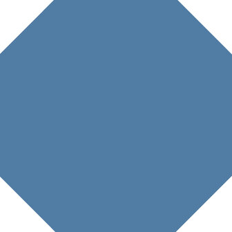 Winckelmans Octagon Bleu Fonce, 150 x 150 x 9