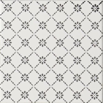 Floral Trellis Grey , 152x152x7