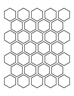 Winckelmans Hexagon Ivoire, 50 x 50 x 5 (op net)